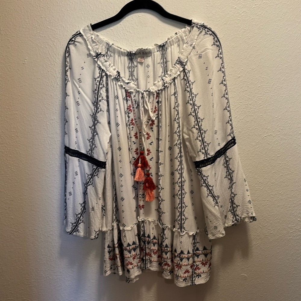 Knox Rose blouse, size L, boho style